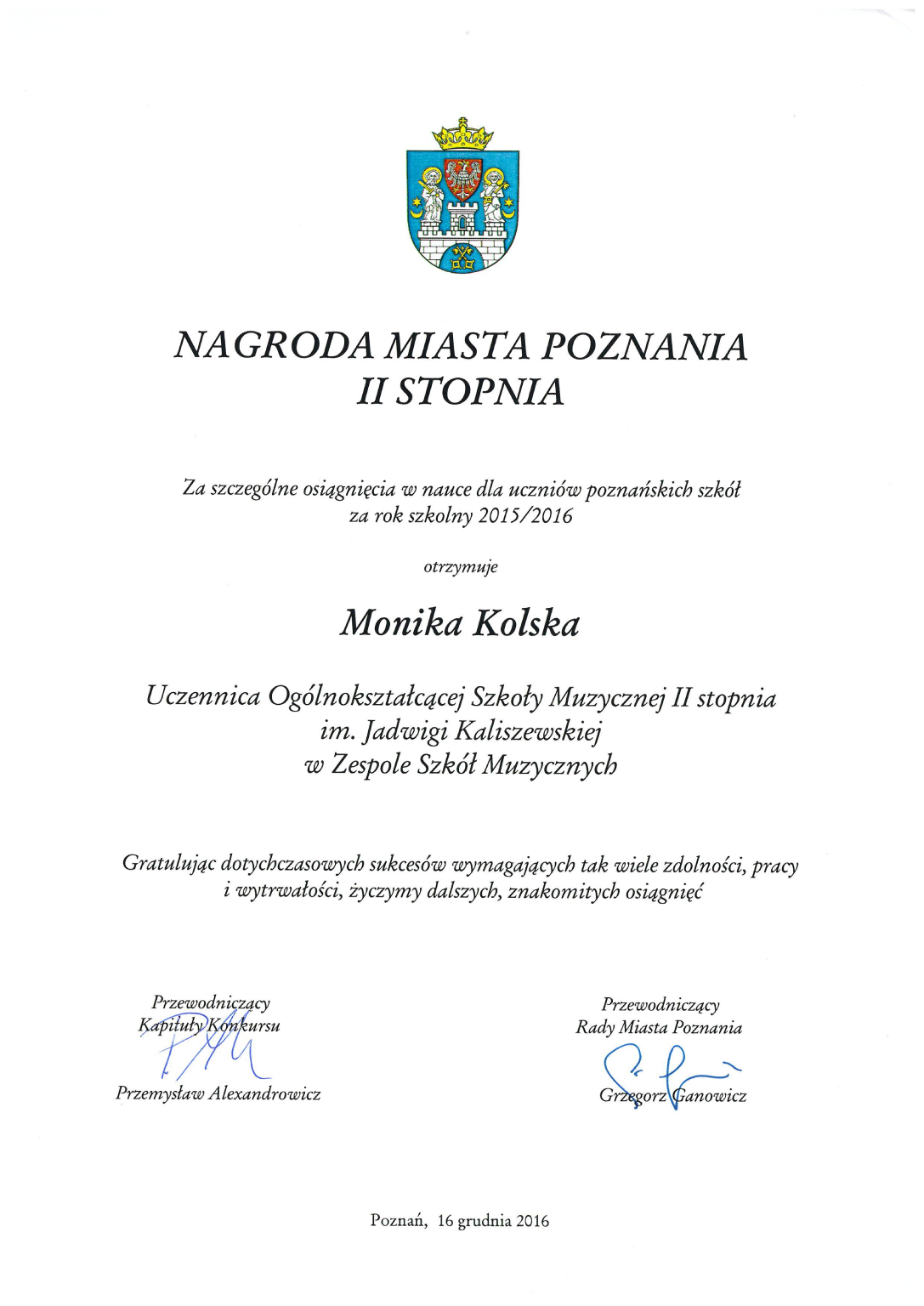 nagroda miasta poznania
